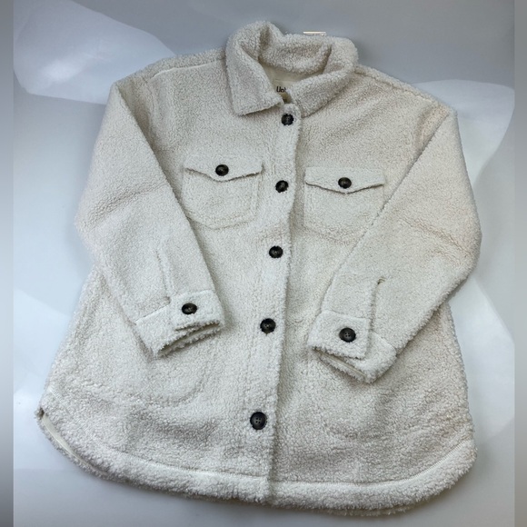 UpWest Cream Sherpa Shacket N235-35 XL UP 5 - Picture 2 of 8